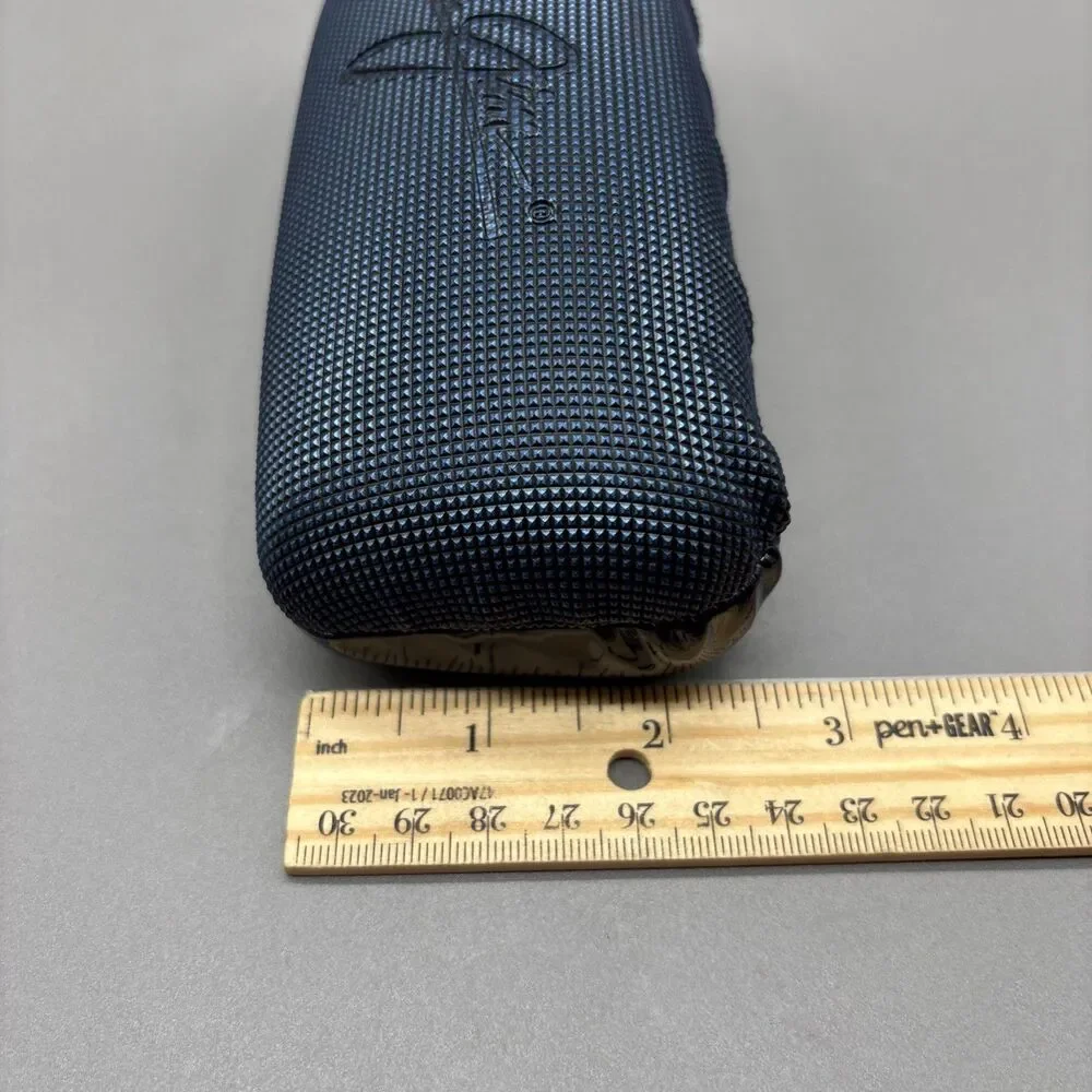 Maui Jim Sunglasses Hard Case Navy Blue Textured Clamshell Logo Eyeglasses